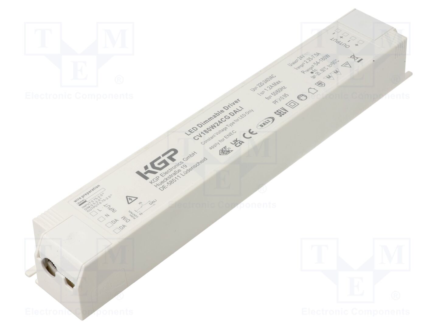 KGP ELECTRONICS CV180W24CG-DALI LED-virtalähde 180W 24VDC