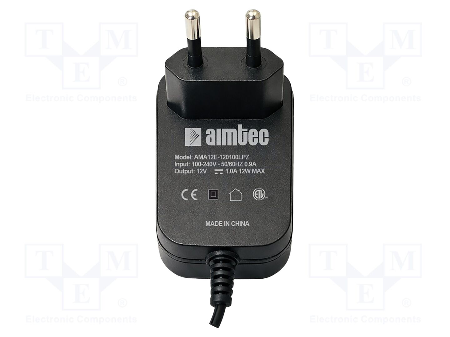AIMTEC AMA12EB8-050200LPZ Kytkinlähde 5VDC pistokkeella