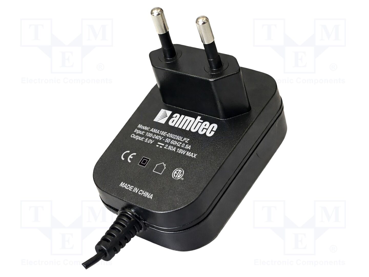 AIMTEC AMA18EB8-090200LPZ Kytkinmuuntaja 9VDC pistokkeella