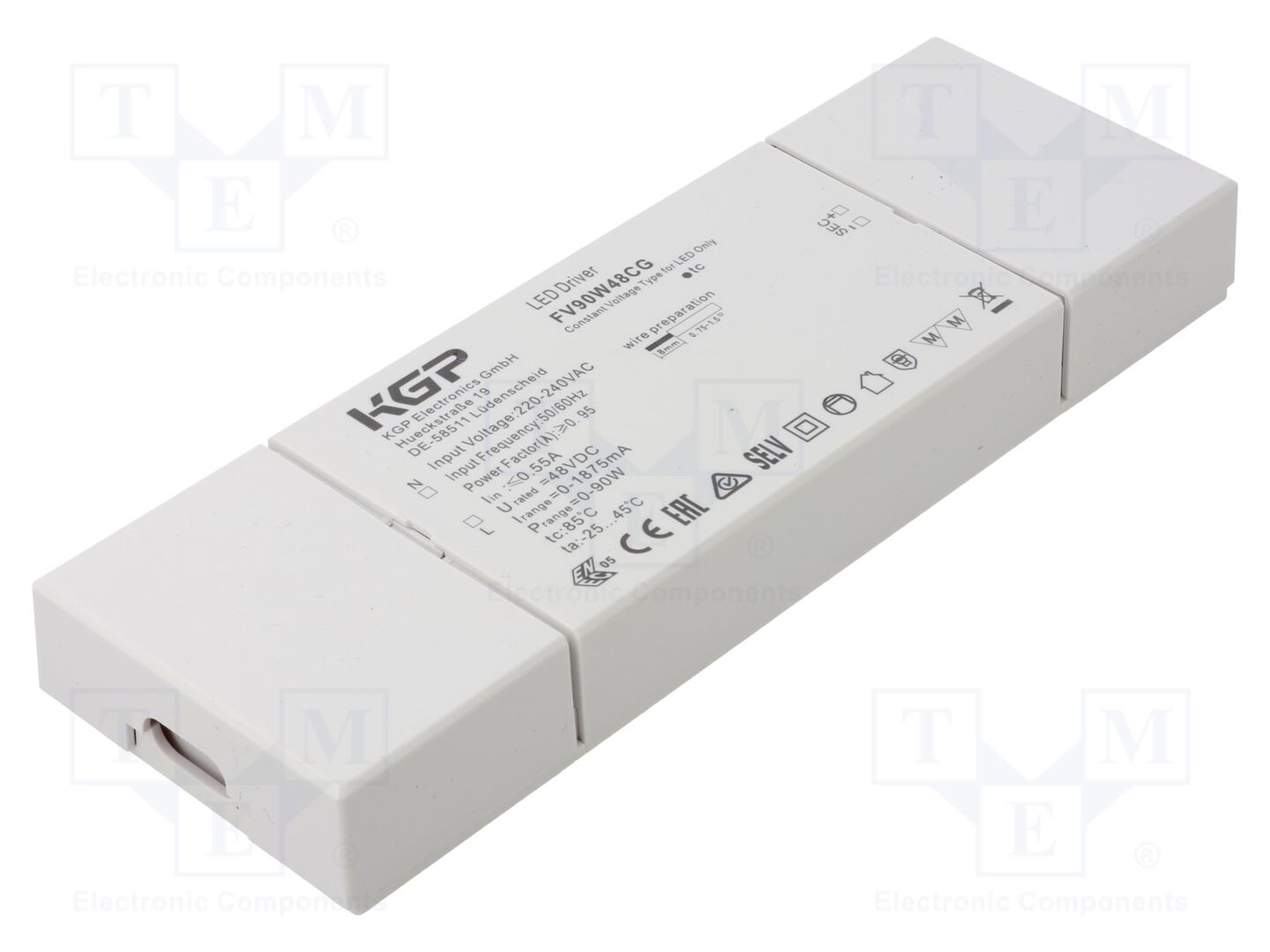 KGP ELECTRONICS FV90W48CG LED-virtalähde 90W 48VDC