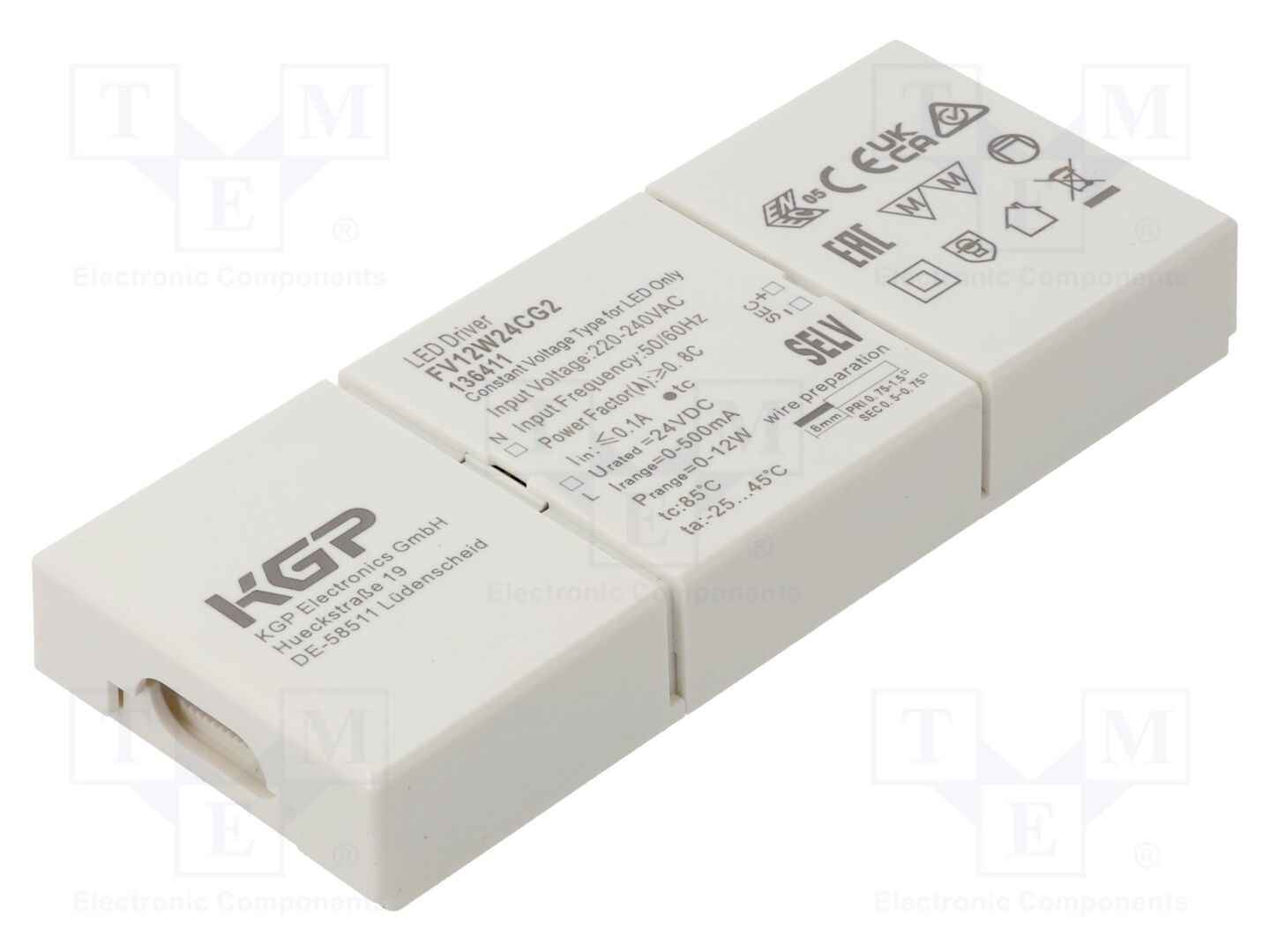 KGP ELECTRONICS FV12W24CG2 LED-virtalähde 12W 24VDC