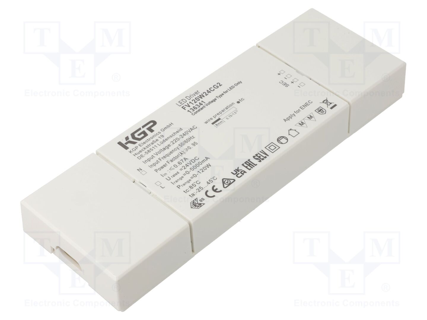 KGP ELECTRONICS FV120W24CG2 LED-verkkolaite 120W 24VDC
