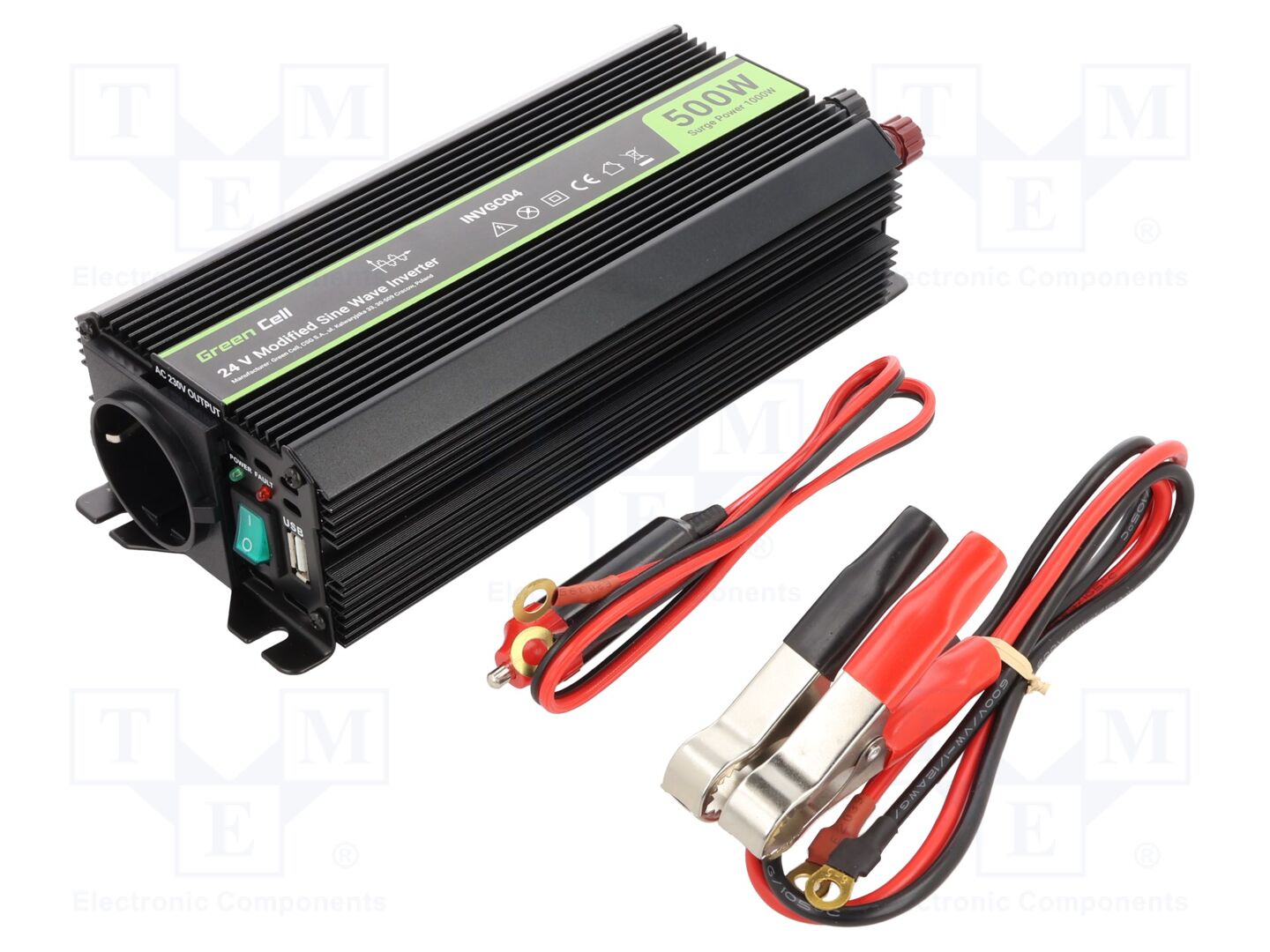 GREEN CELL INVGC04 DC/AC muunnin 500W 24V