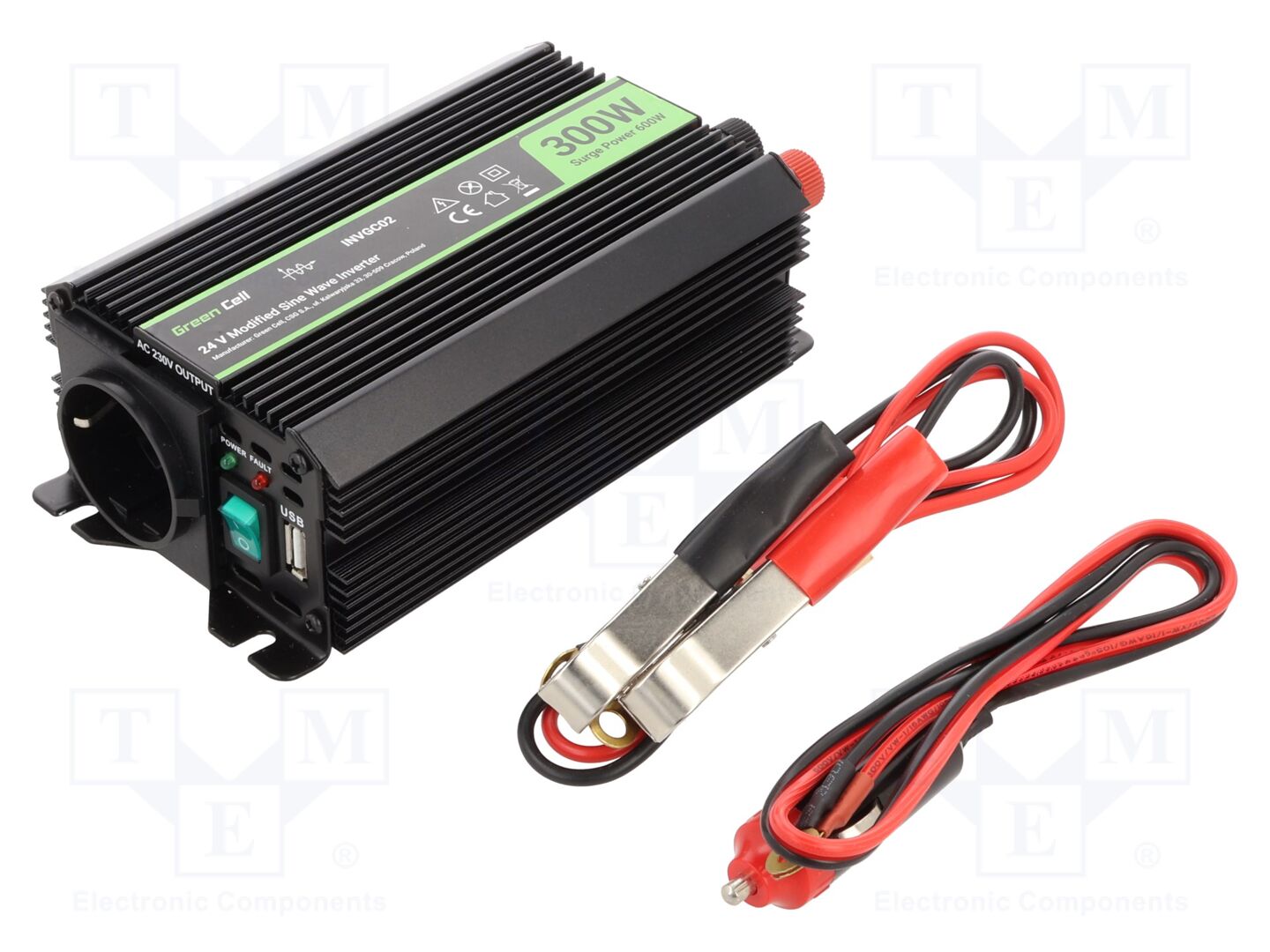 GREEN CELL INVGC02 DC/AC muunnin 300W 24V