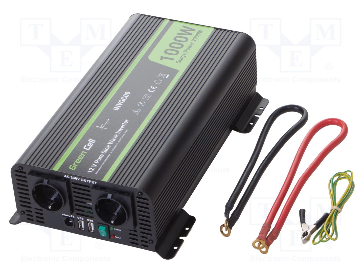 GREEN CELL INVGC09 DC/AC muunnin 1kW 12V