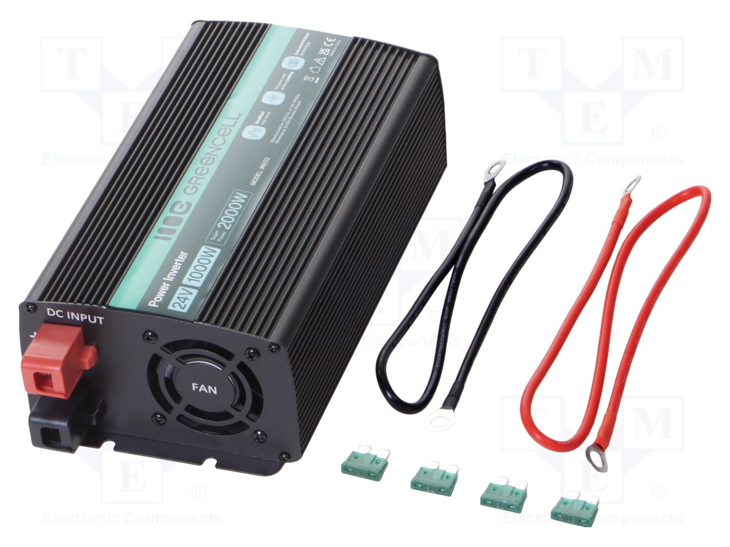 GREEN CELL INV23 DC/AC muunnin 1kW 24V 230VAC
