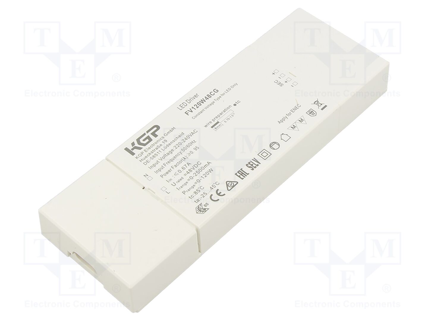 KGP ELECTRONICS FV120W48CG LED-virtalähde 120W 48VDC