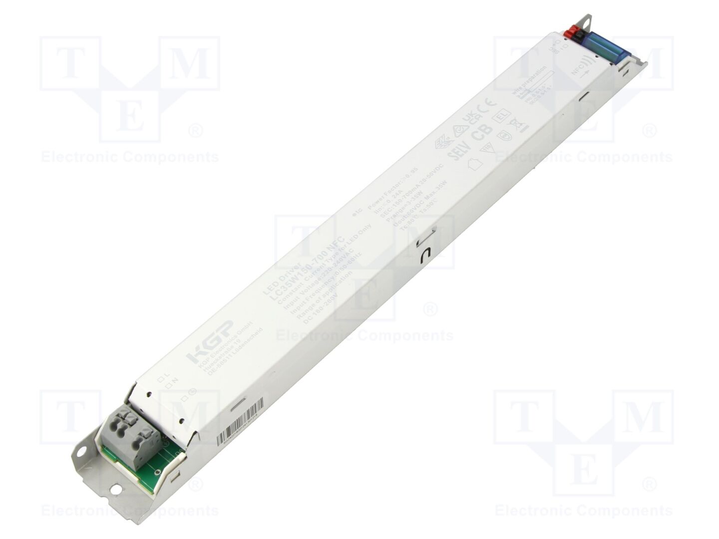 KGP ELECTRONICS LC35W150-700-NFC Kytkentäsähköinen LED-virtalähde 35W 20-50VDC