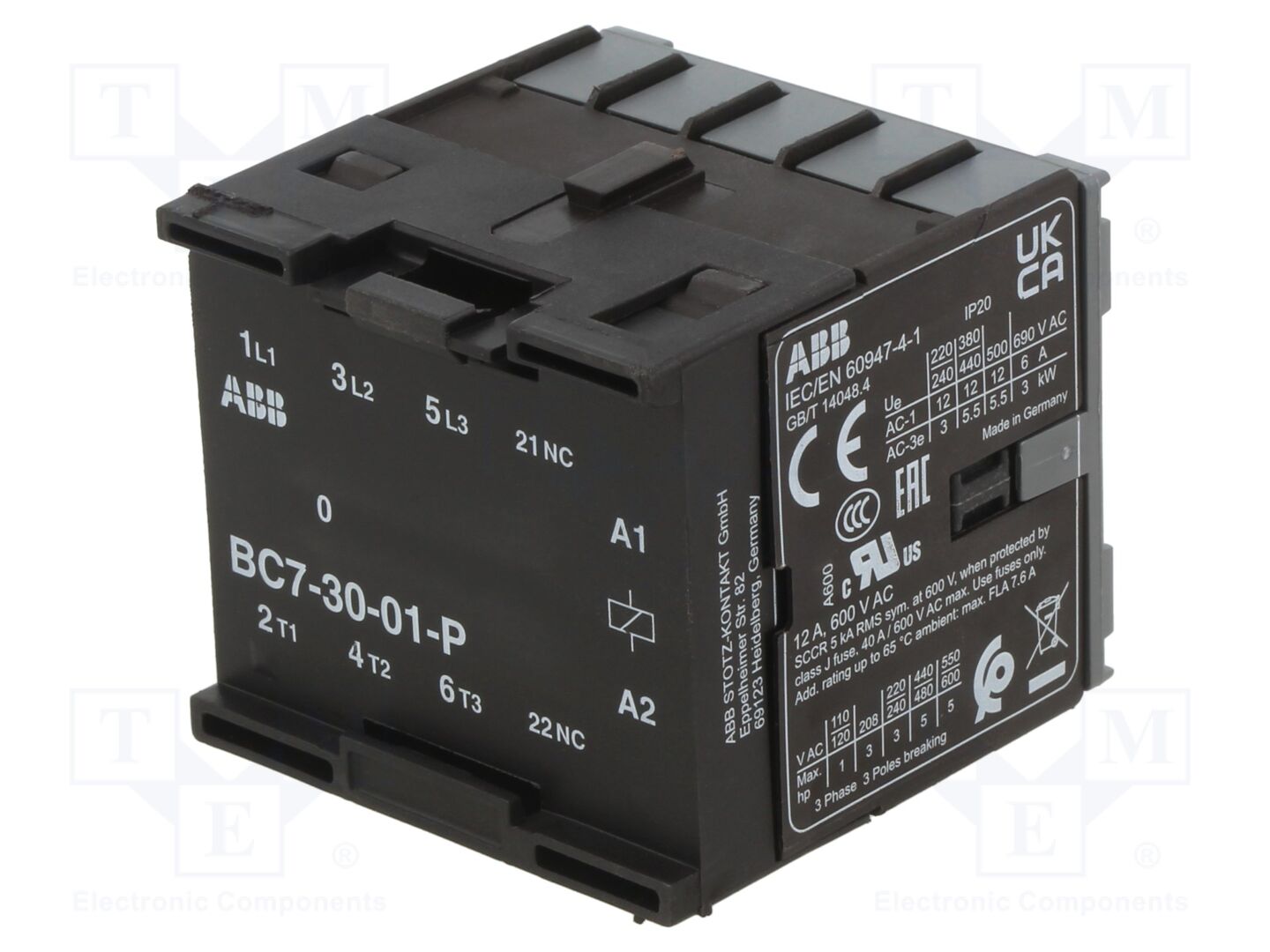 ABB BC7-30-01-P-07 Kontaktori 12VDC