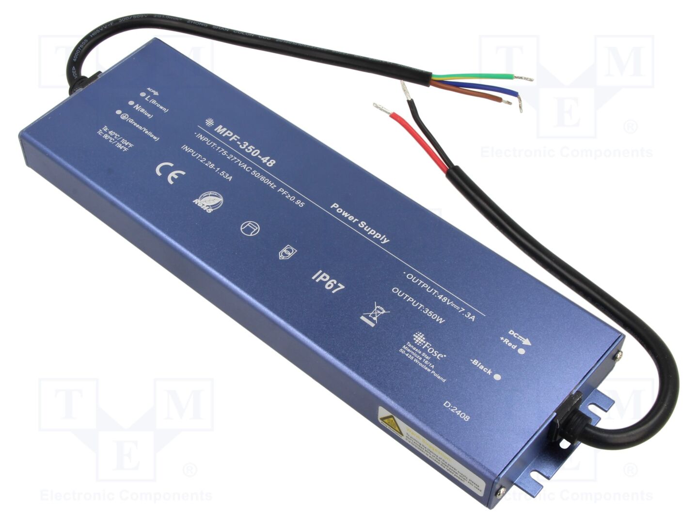 FOSE MPF-350-48 LED-verkkolaite 350W IP67