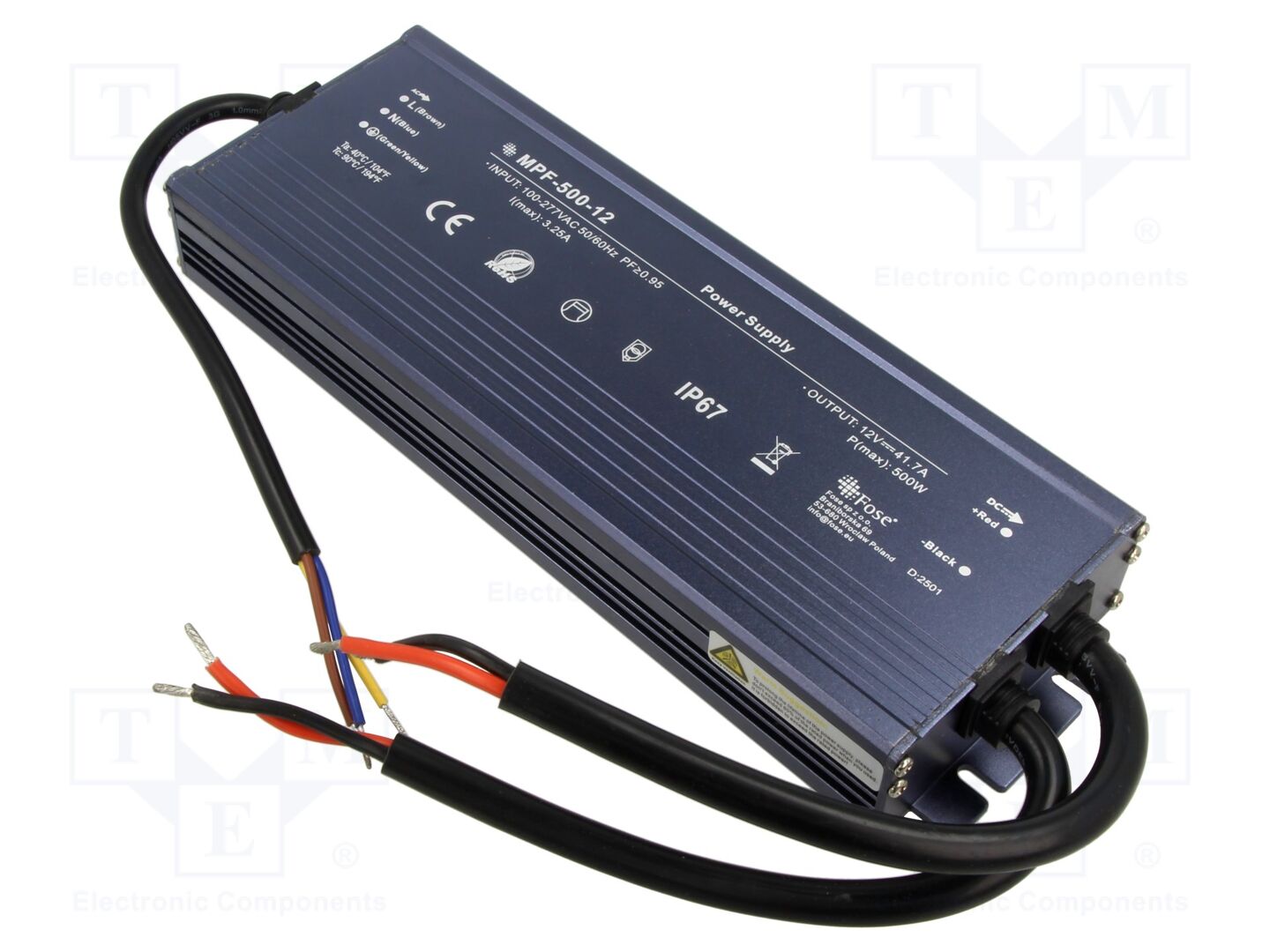 FOSE MPF-500-12 LED-verkkolaite 500W IP67