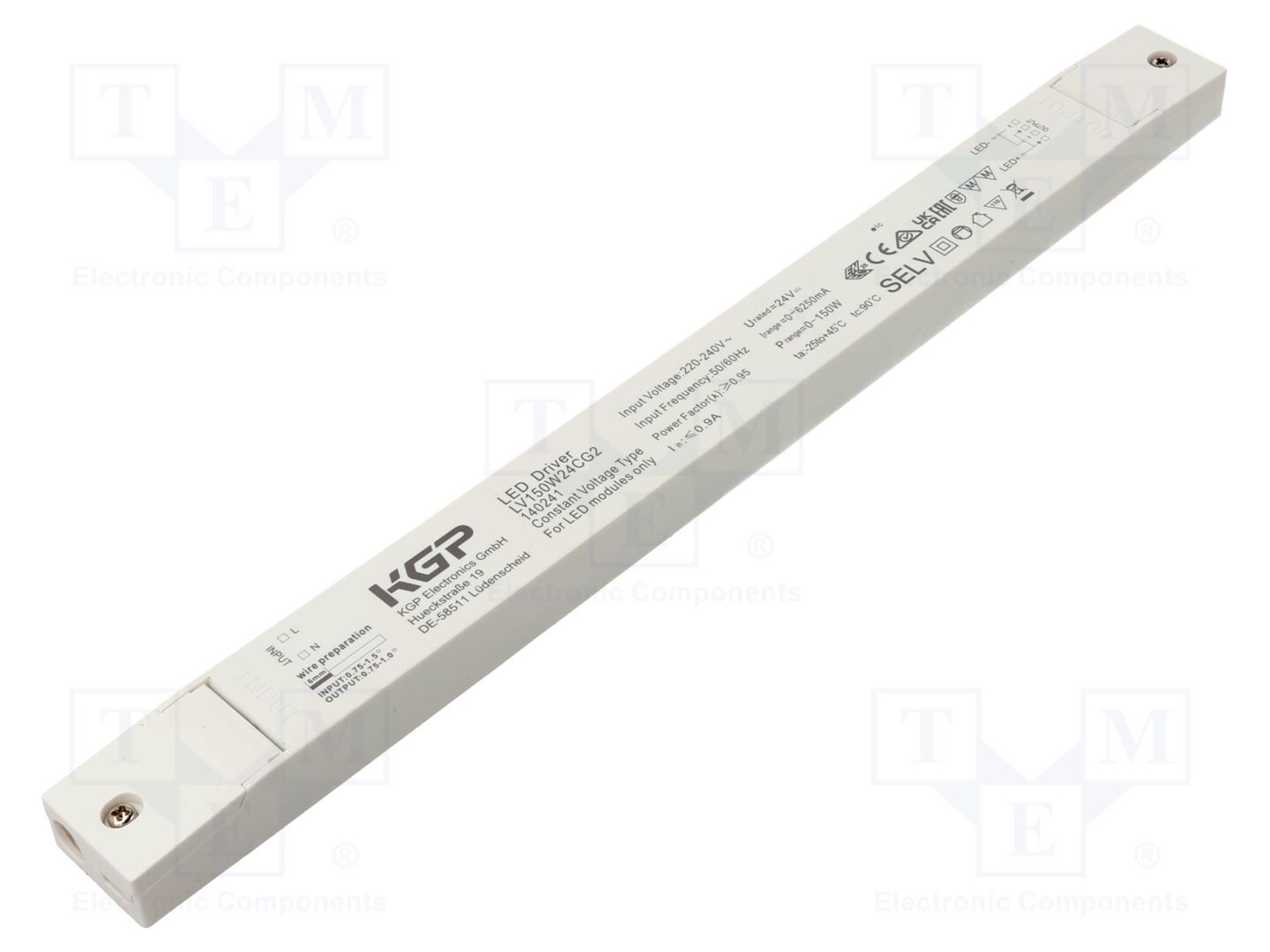 KGP ELECTRONICS LV150W24CG2 LED-verkkolaite 150W 24VDC
