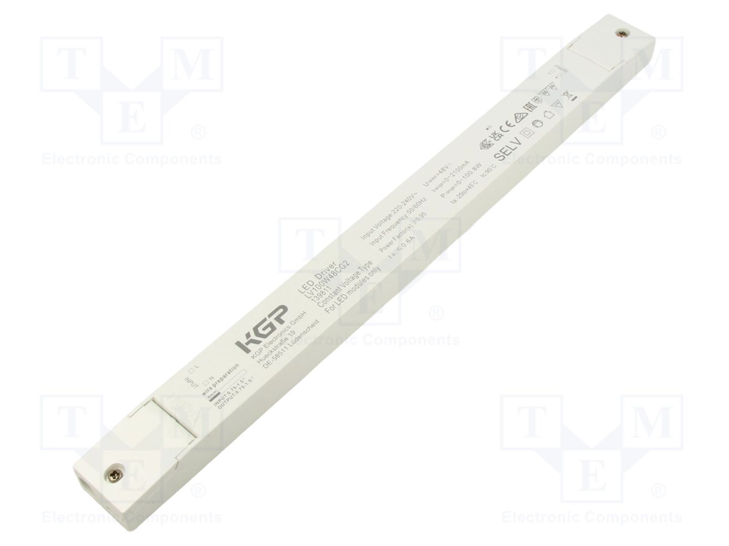 KGP ELECTRONICS LV100W48CG2 LED-verkkolaite 100W 48VDC