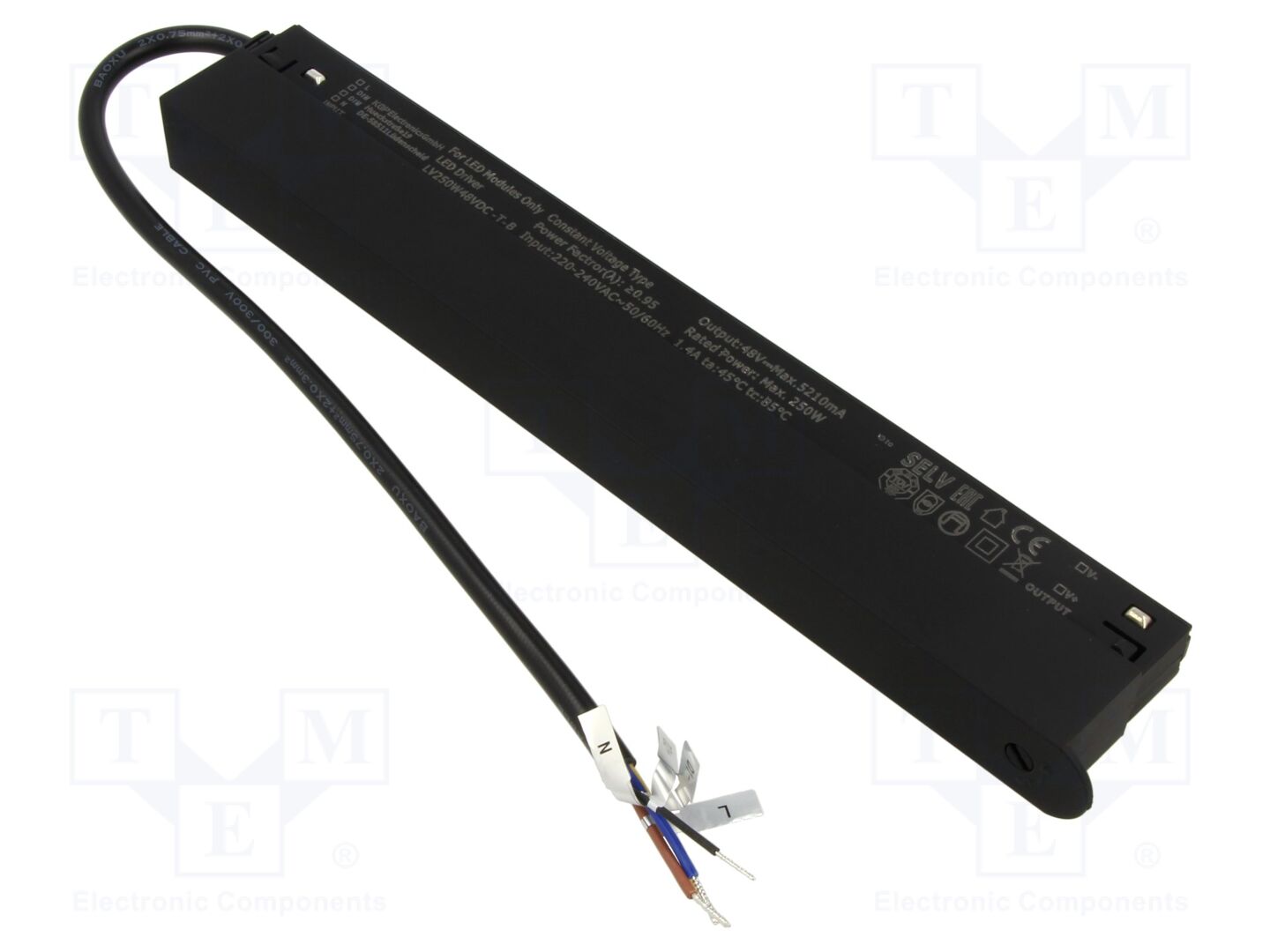 KGP ELECTRONICS LV250W48VDC-T LED-virtalähde 250W 48VDC
