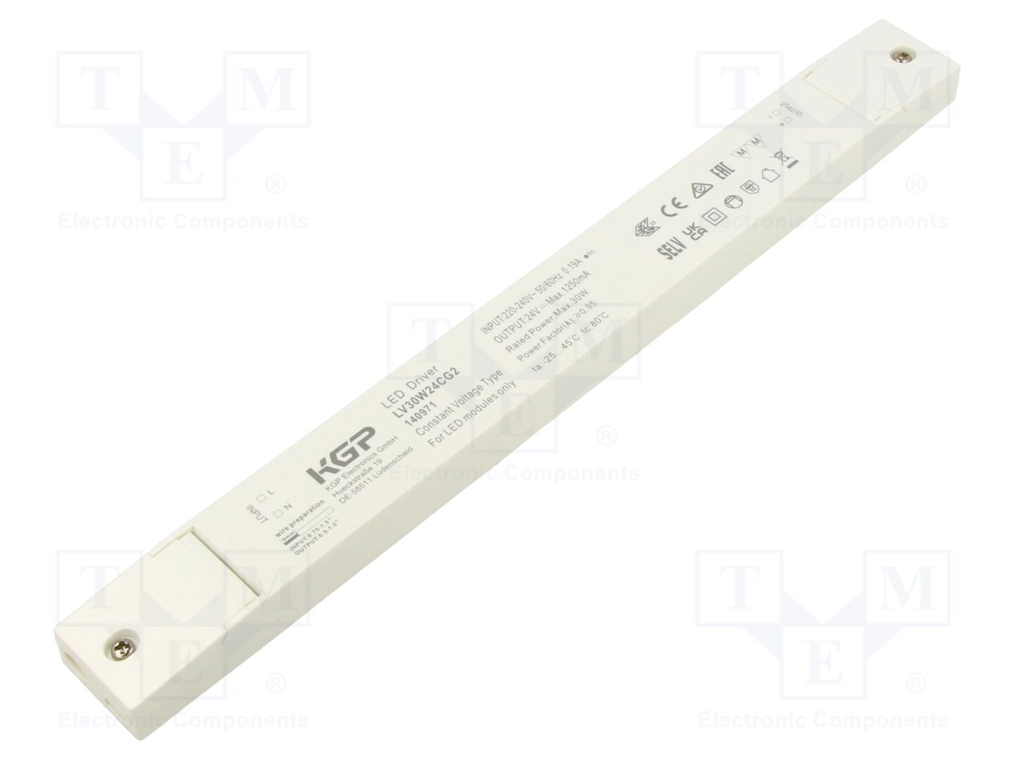 KGP ELECTRONICS LV30W24CG2 LED-verkkolaite 30W 24VDC