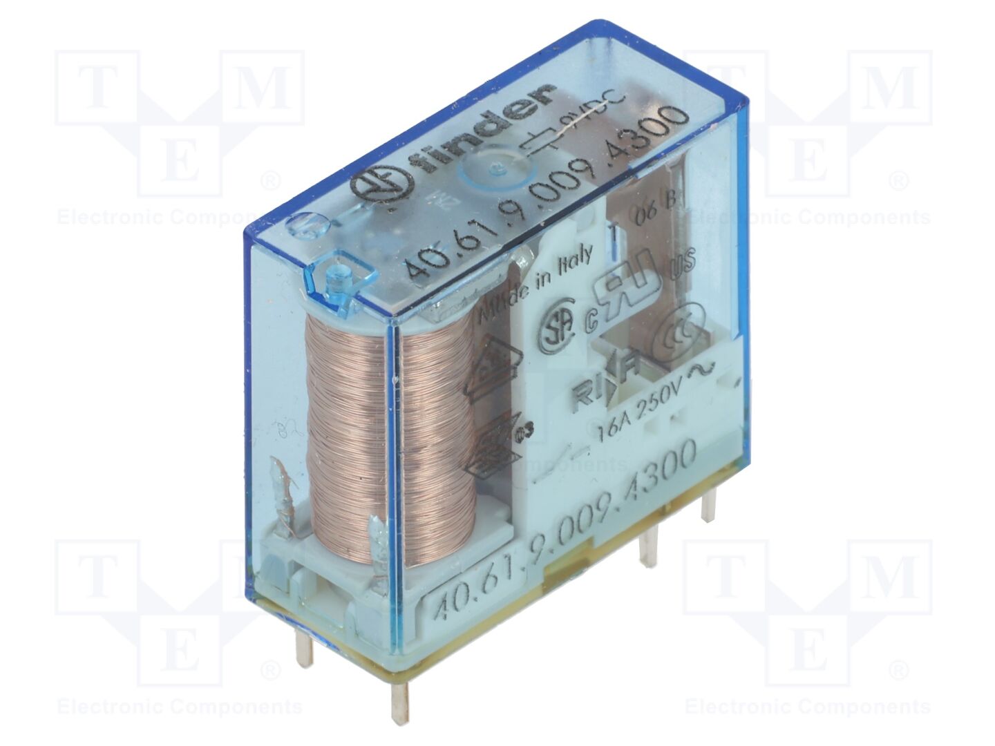 FINDER 40.61.9.009.4300 Sähkömagneettinen rele 9VDC