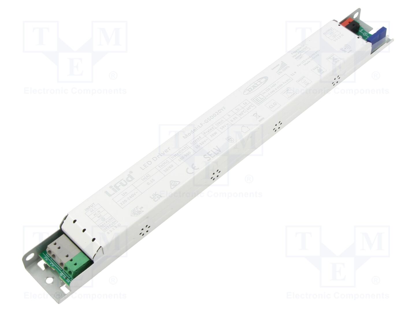 Lifud LF-GSD020YF LED-verkkolaite DALI 20W 15-56VDC