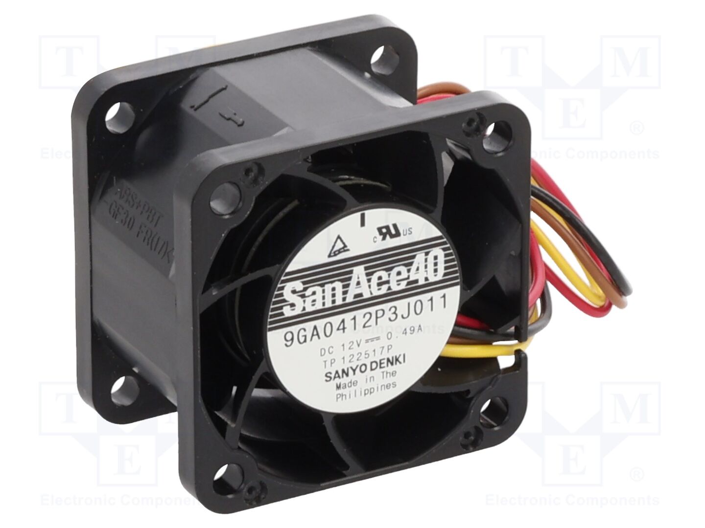 SANYO DENKI 9GA0412P3J011 Aksiaalituuletin 12VDC