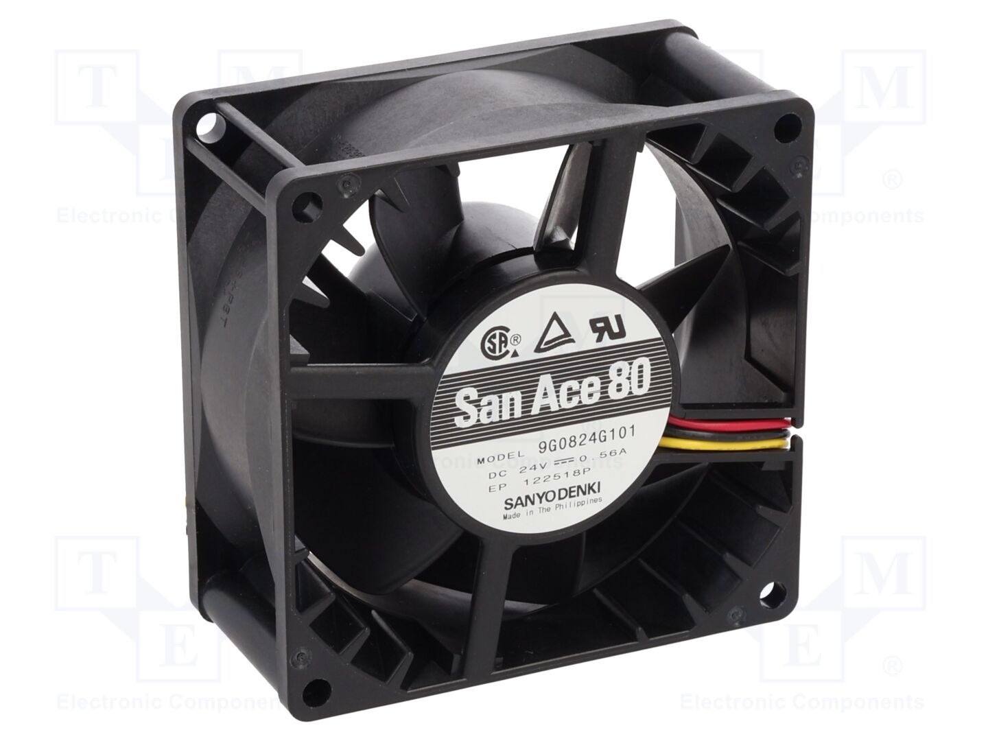 SANYO DENKI 9G0824G101 Aksiaalituuletin 24VDC
