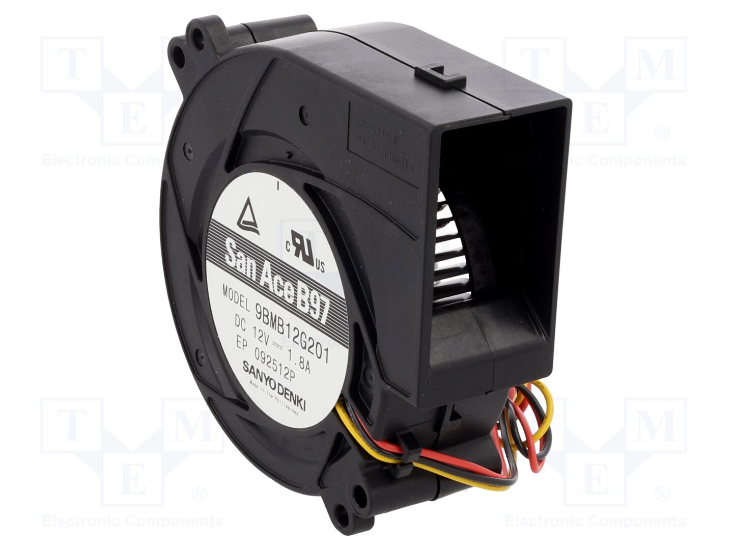 SANYO DENKI 9BMB12G201 Aksiaalipuhallin 12VDC