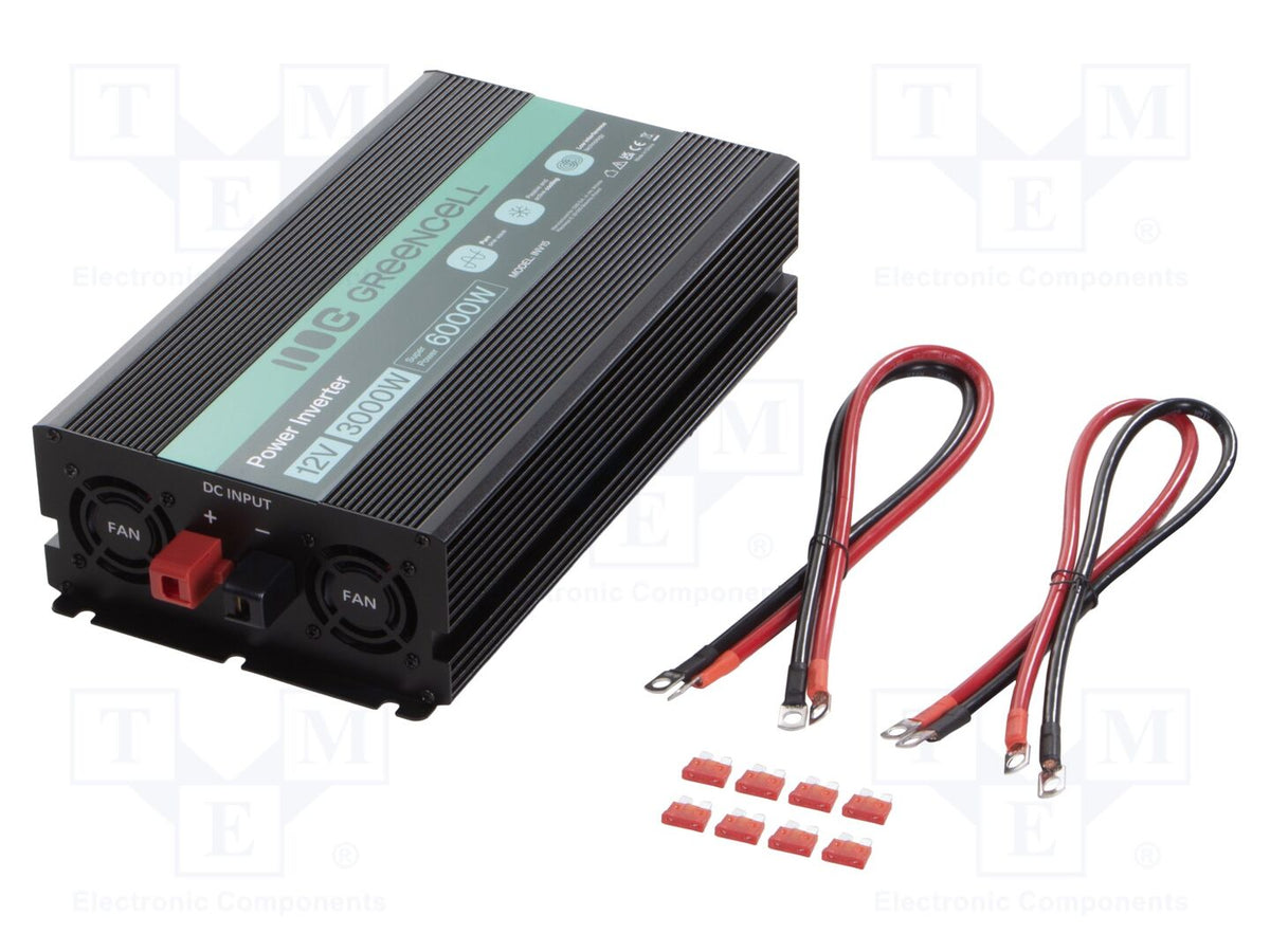 GREEN CELL INV15 DC/AC muunnin 3kW 12V 230VAC