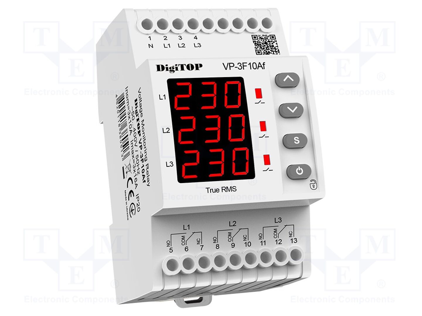 DIGITOP ELECTRIC VP-3F10AF Jännitteenvalvontarele 230/400VAC