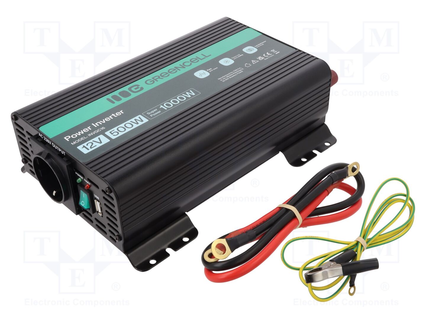 GREEN CELL INVGC16 DC/AC muunnin 500W 12V