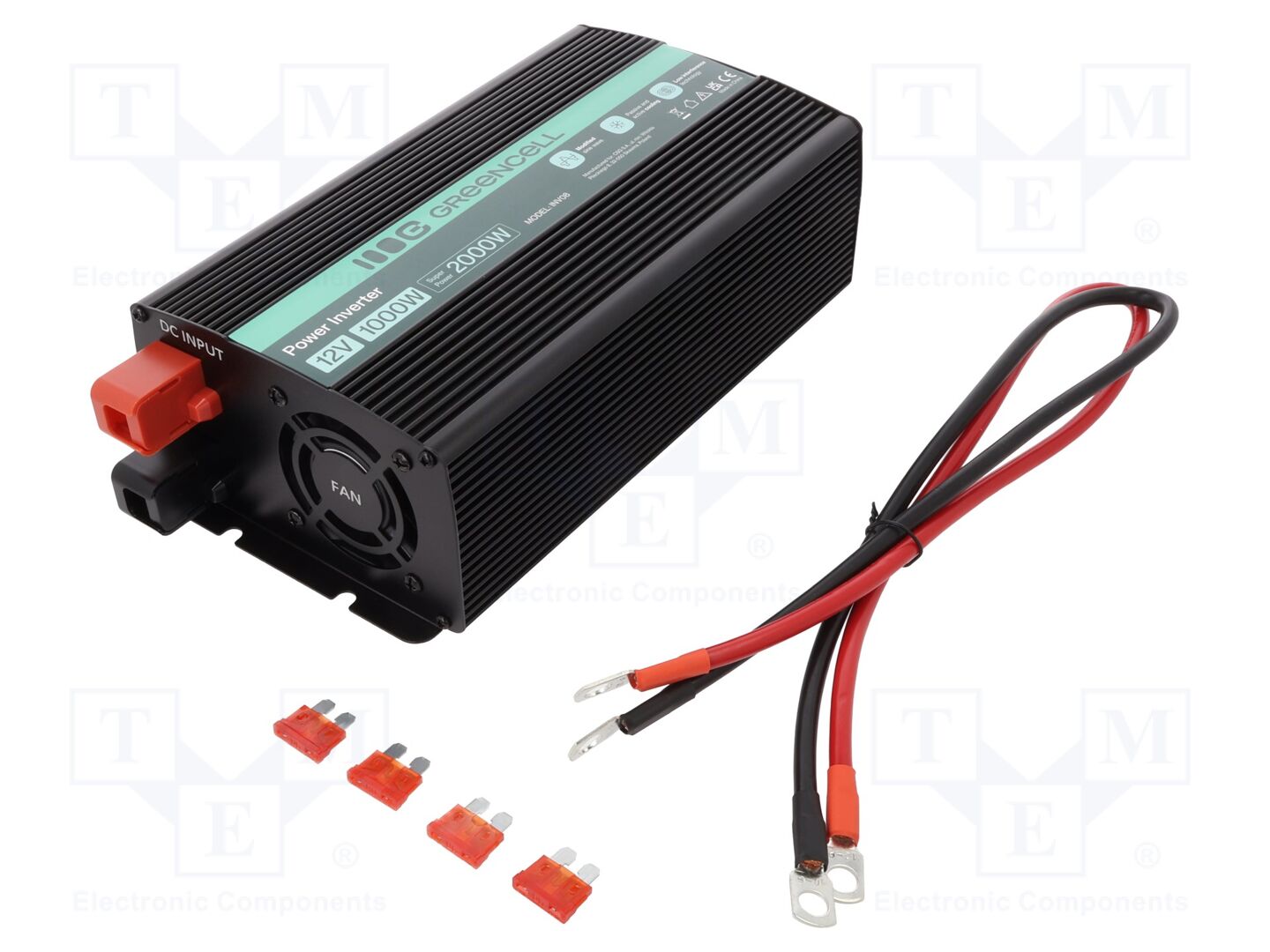 GREEN CELL INV08 DC/AC muunnin 1kW 12V