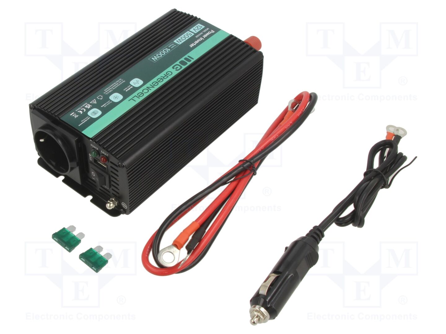 GREEN CELL GC-INV03DE DC/AC muunnin 500W 12V 230VAC