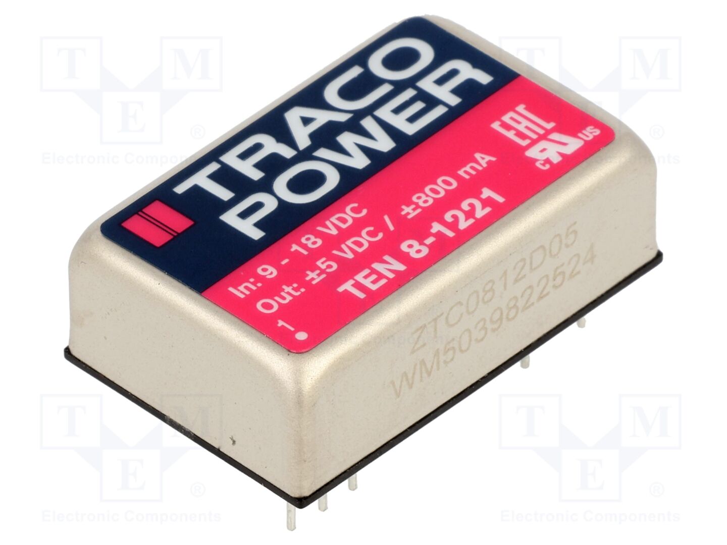 TRACO POWER TEN8-1221 DC/DC-muunnin 8W