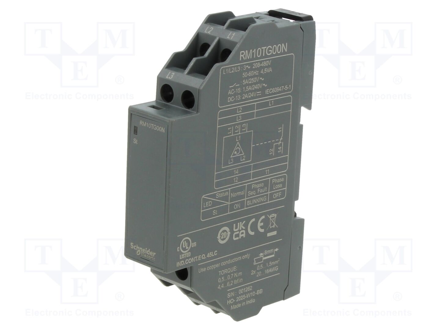 SCHNEIDER ELECTRIC RM10TG00N Valvontarele 1.5s