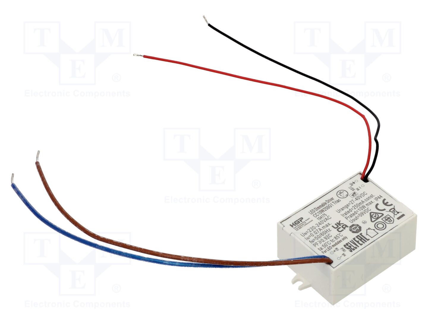 KGP ELECTRONICS CC10W250-TRIAC LED-teholähde 10W