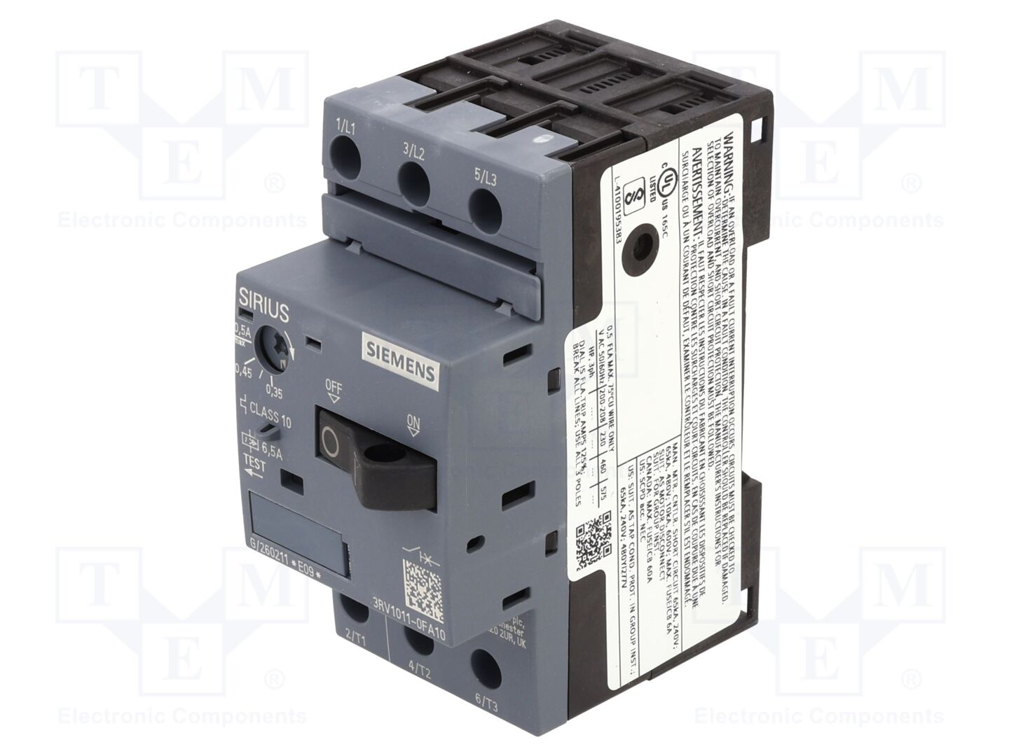 SIEMENS 3RV1011-0FA10 Moottorinsuojakatkaisija 0.12kW