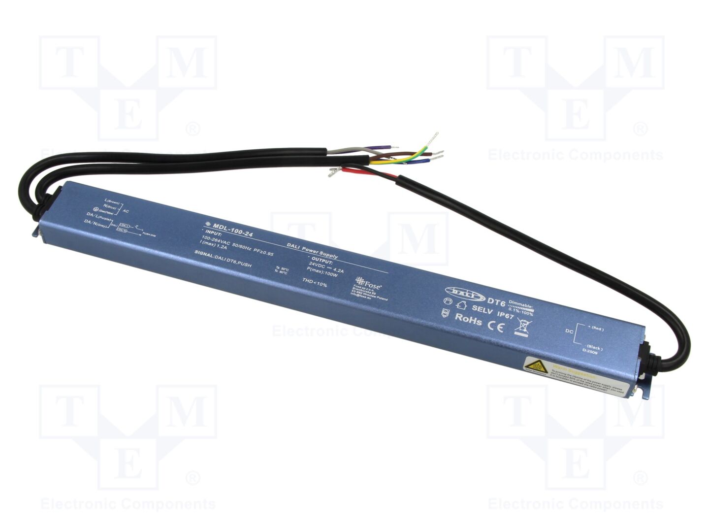 FOSE MDL-100-24 LED-verkkolaite 100W IP67
