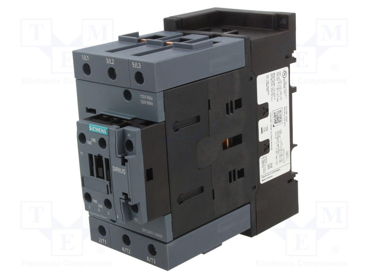 SIEMENS 3RT2047-1AK60 Kontaktori 110A