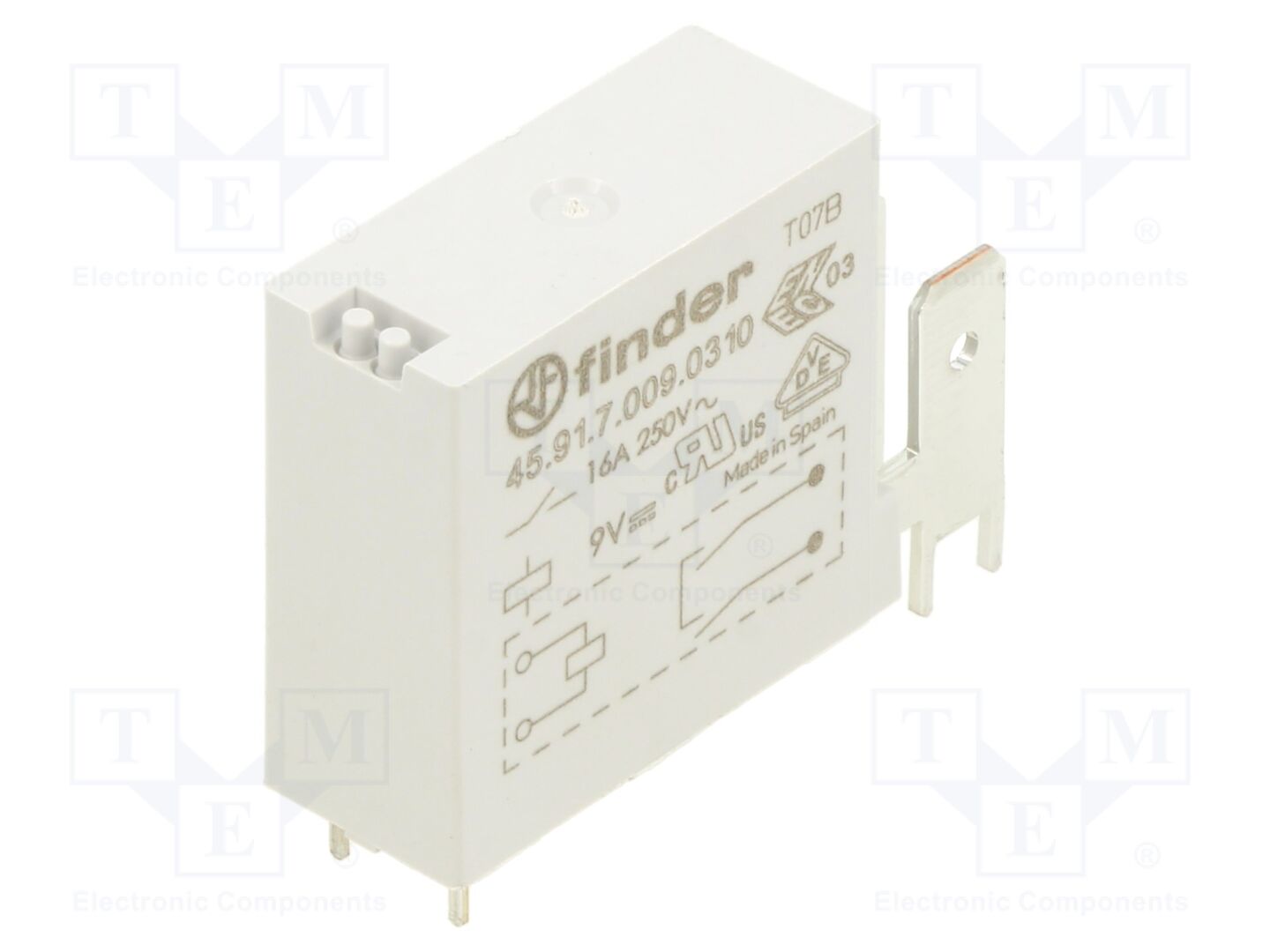 FINDER 45.91.7.009.0310 Sähkömagneettinen rele 16A