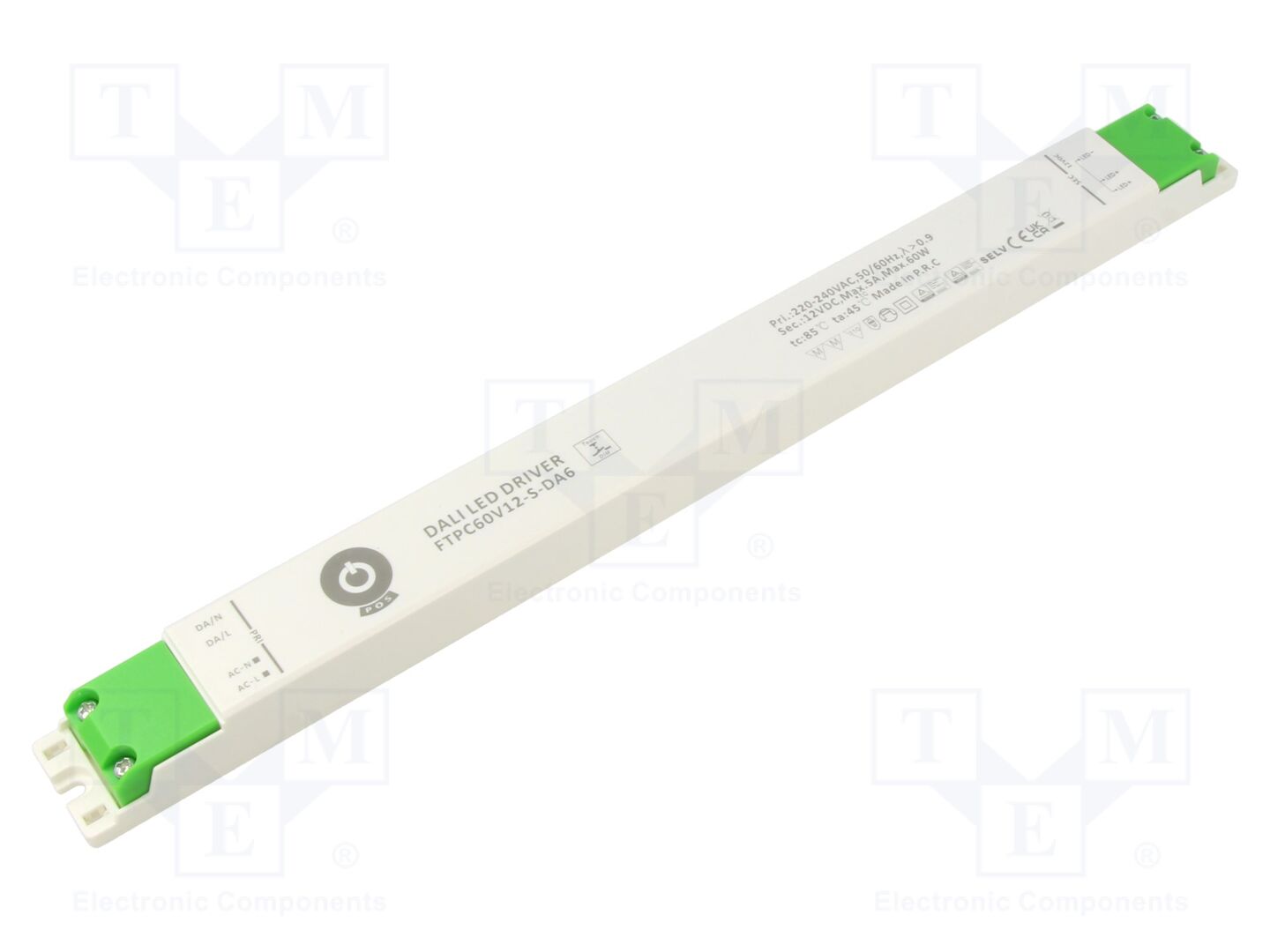 POS FTPC60V12-S-DA6 LED-virtalähde 60W 12VDC