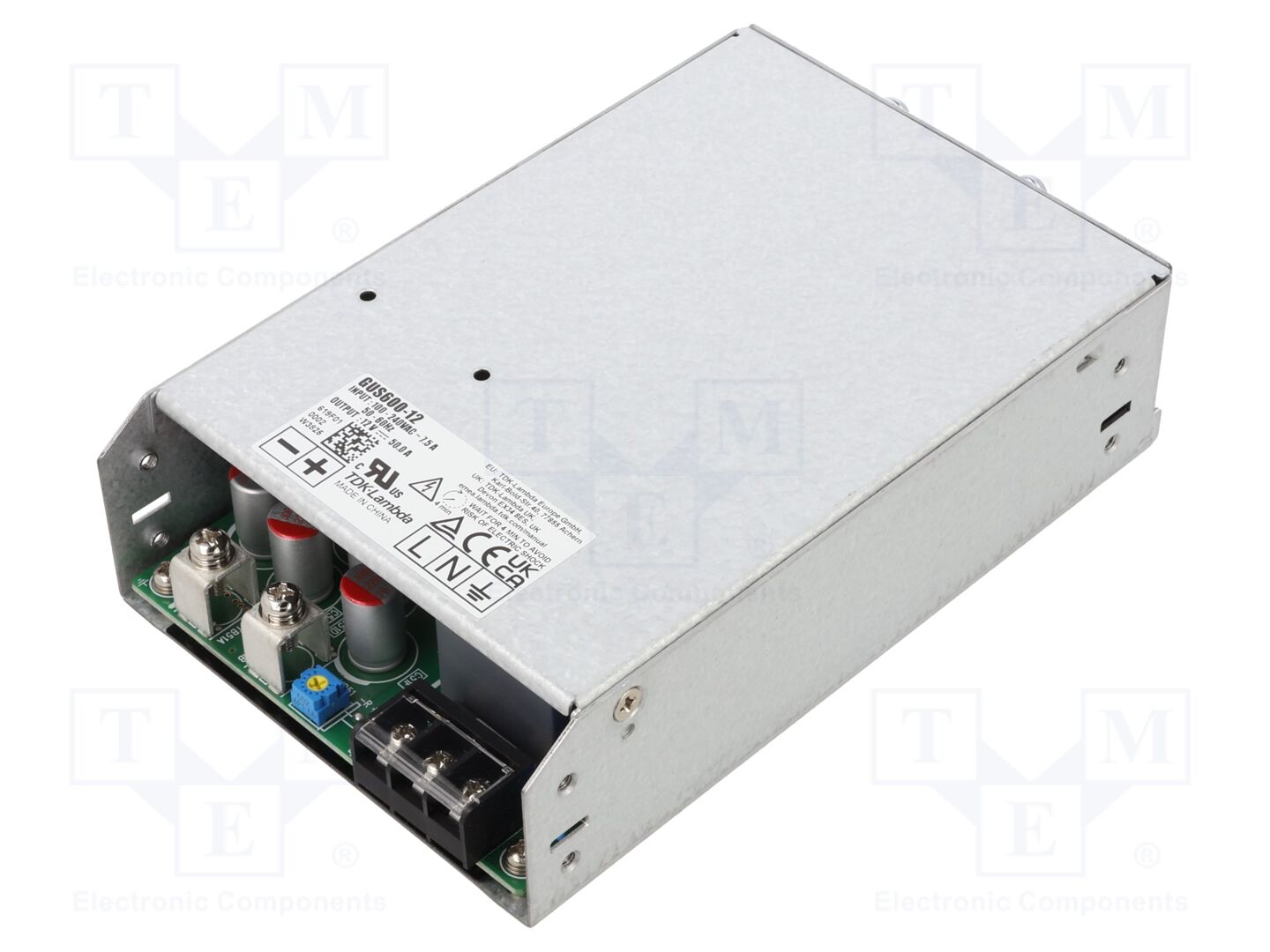 TDK-LAMBDA GUS600-12 Sisäänrakennettu kytkentävirtalähde 600W 12V 50A