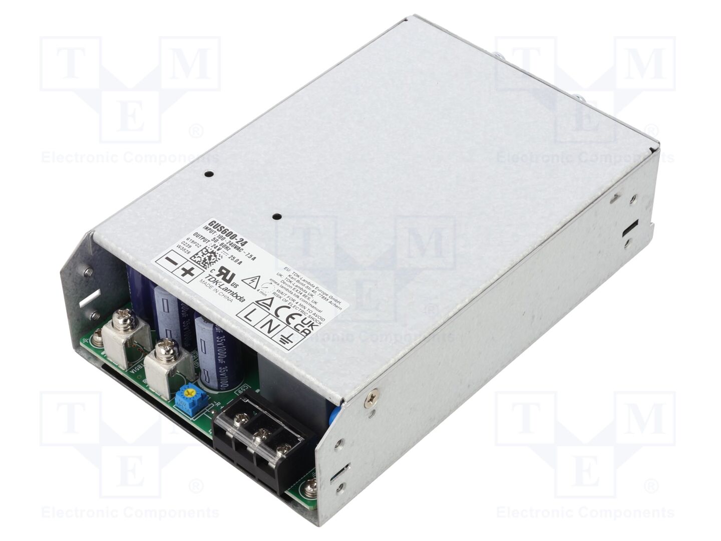 TDK-LAMBDA GUS600-24 Sisäänrakennettu kytkentäsähkölaite 600W 24V 25A