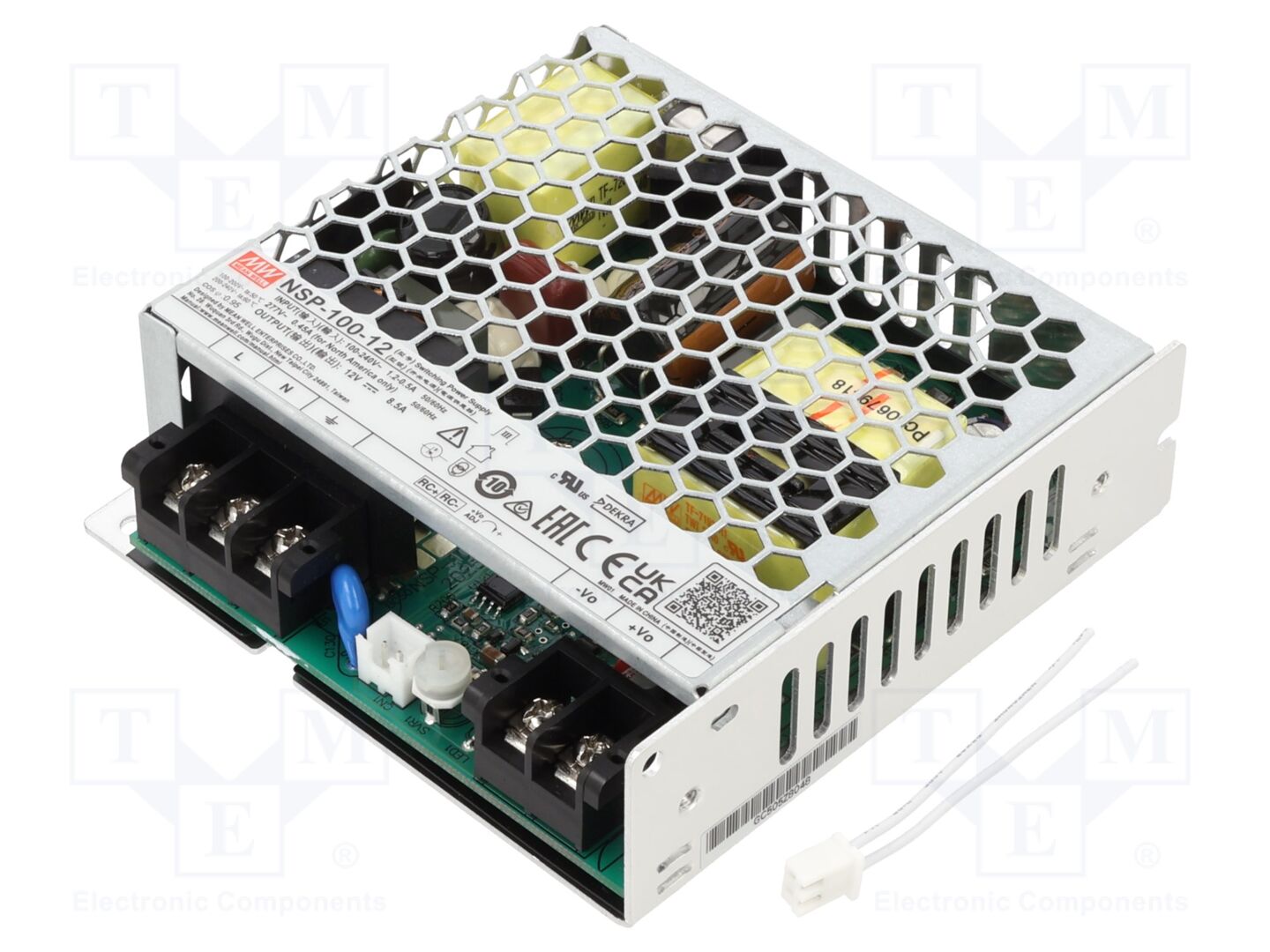 MEAN WELL NSP-100-12 Sisäänrakennettu kytkentävirtalähde 100W 12VDC
