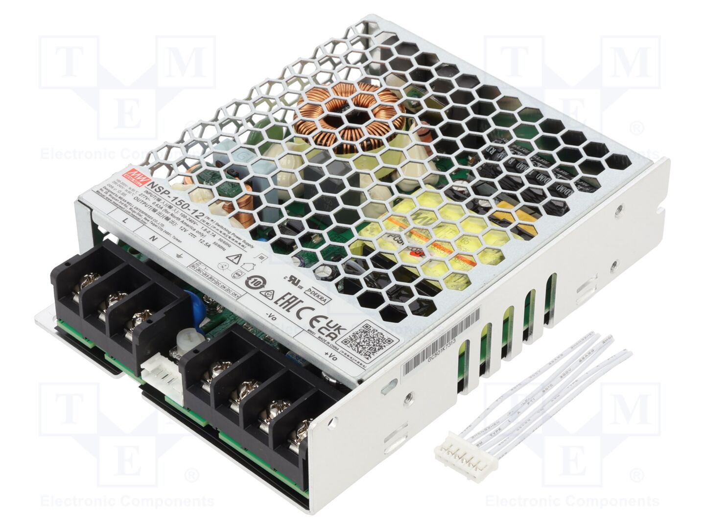 MEAN WELL NSP-150-12 Sisäänrakennettu kytkentävirtalähde 150W 12VDC