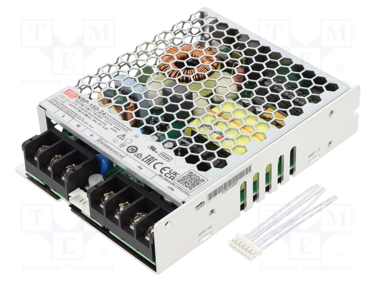 MEAN WELL NSP-150-24 Sisäänrakennettu kytkentäsähkönsyöttö 150W 24VDC