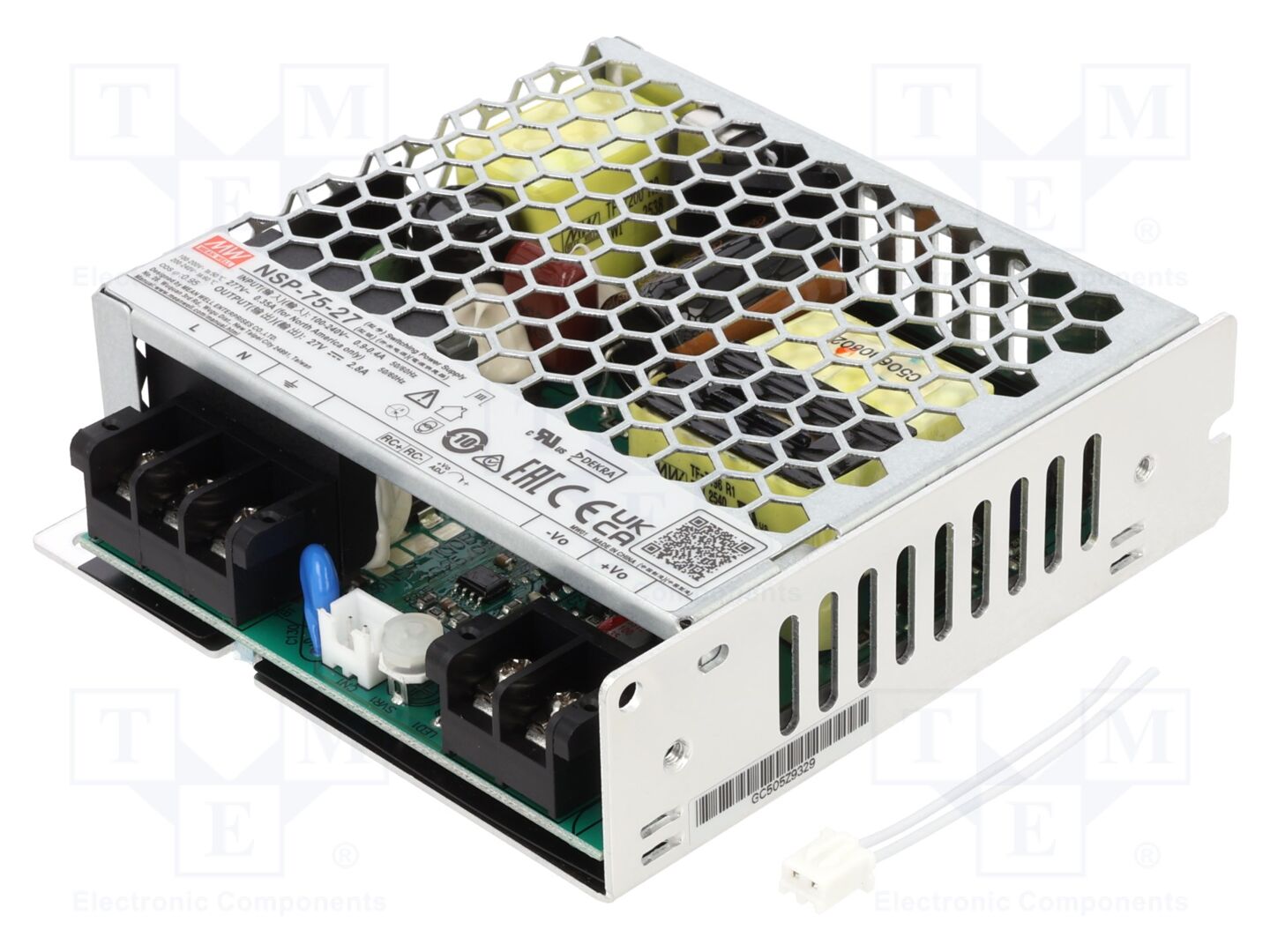 MEAN WELL NSP-75-27 Verkkolaite 75W, 27VDC