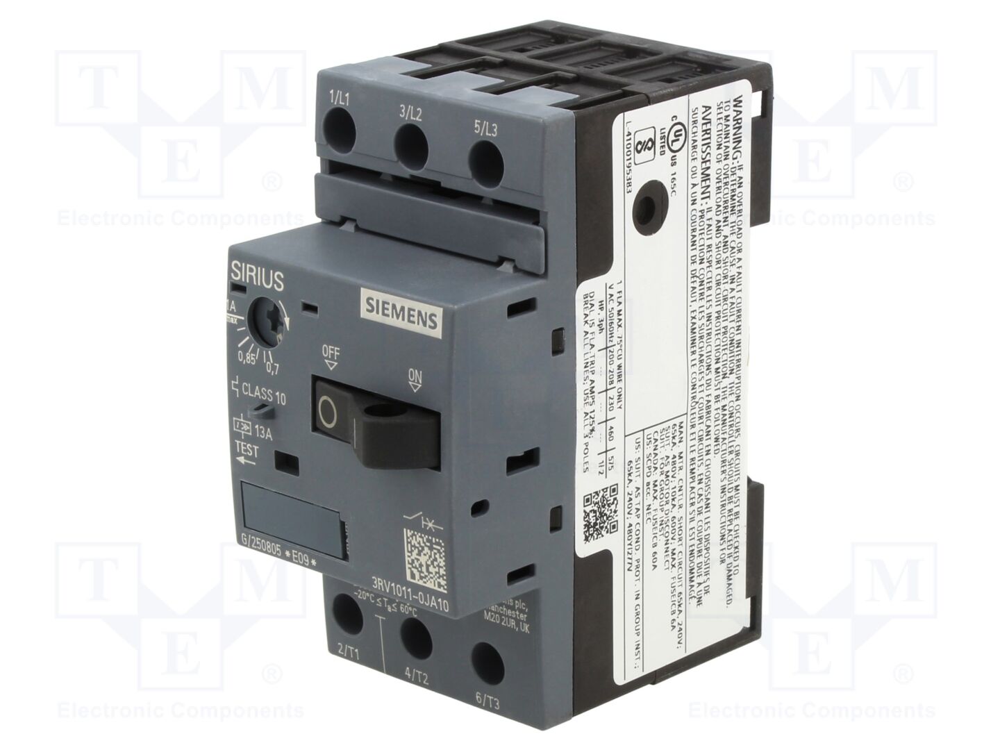 SIEMENS 3RV1011-0JA10 Moottorinsuojakatkaisija 0.25kW