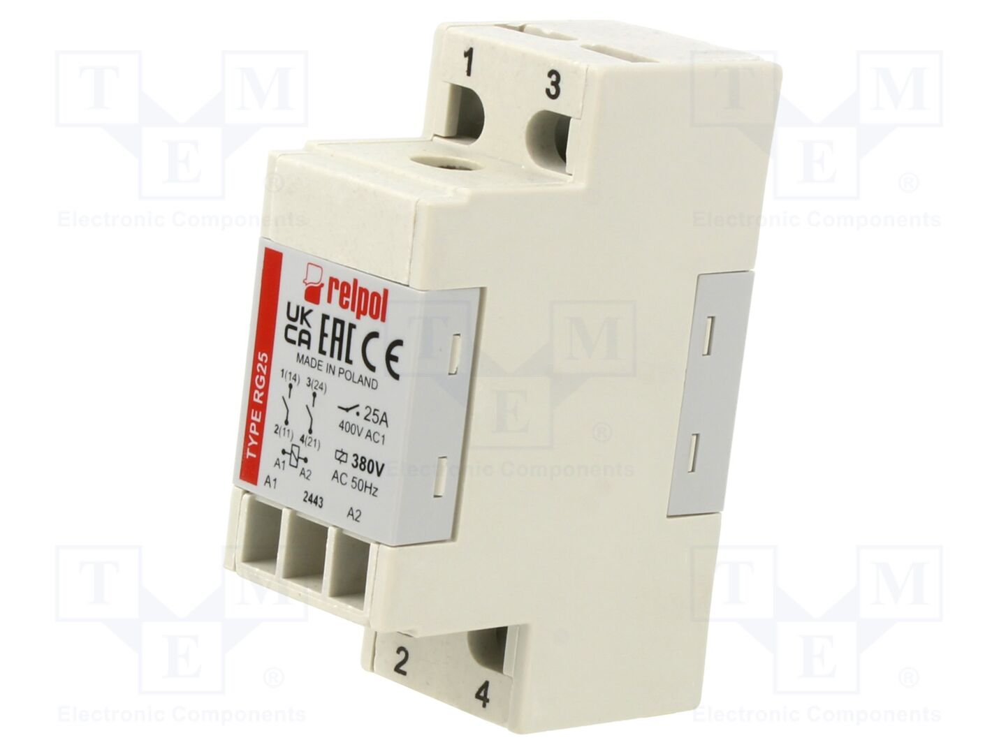 RELPOL RG25-3022-28-3380 Sähkömagneettinen rele 380VAC