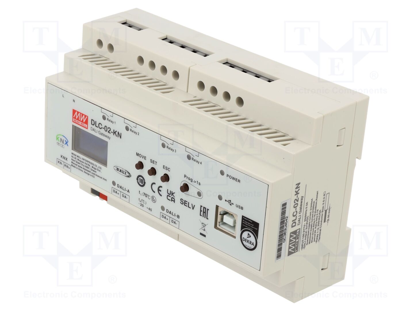 MEAN WELL DLC-02-KN KNX/DALI-yhdyskäytävä -25÷45°C