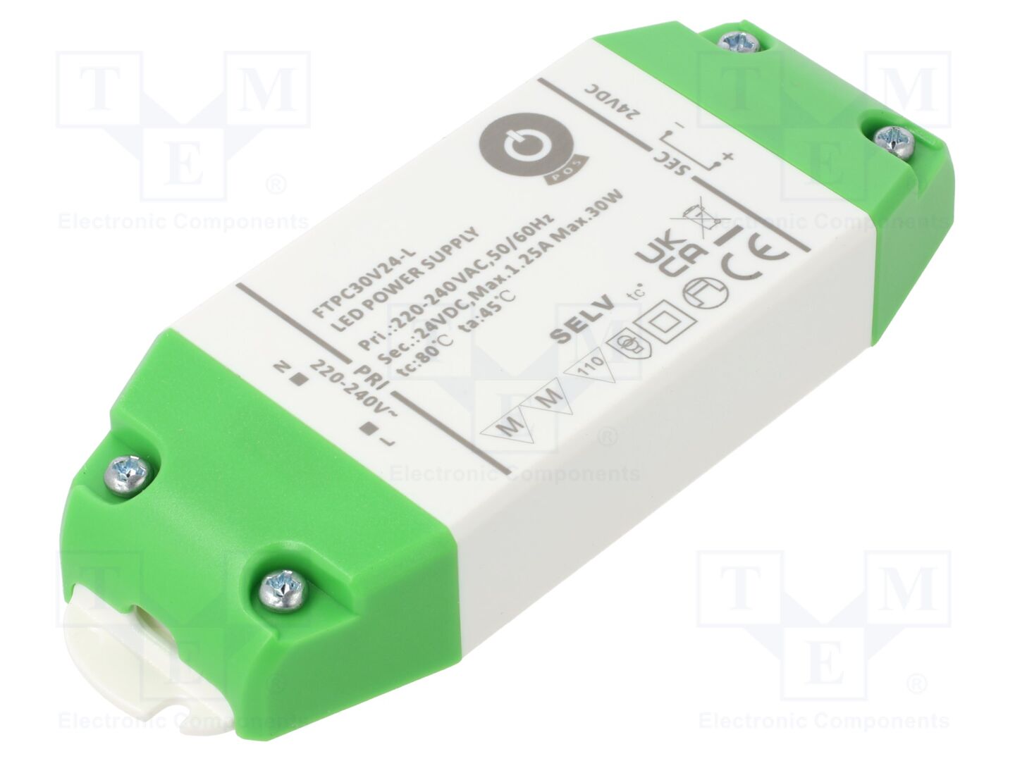 POS FTPC30V24-L LED-verkkolaite 30W 24VDC