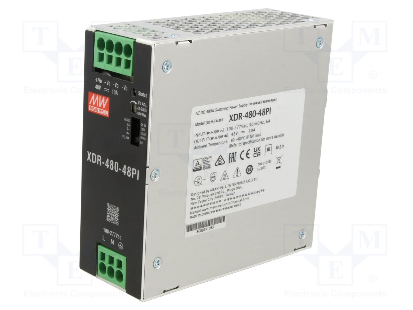 MEAN WELL XDR-480-48PI Teholähde 480W