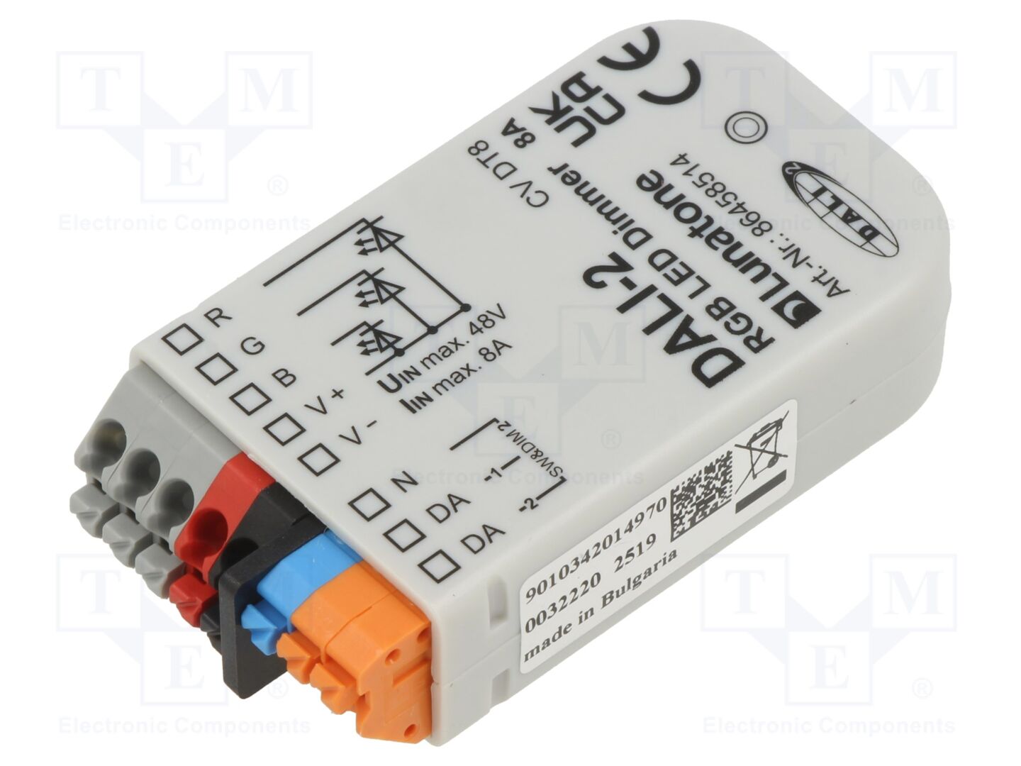 Lunatone DALI DT8 RGB LED DIMMER 8A Kytkentävirtalähde 12-48VDC