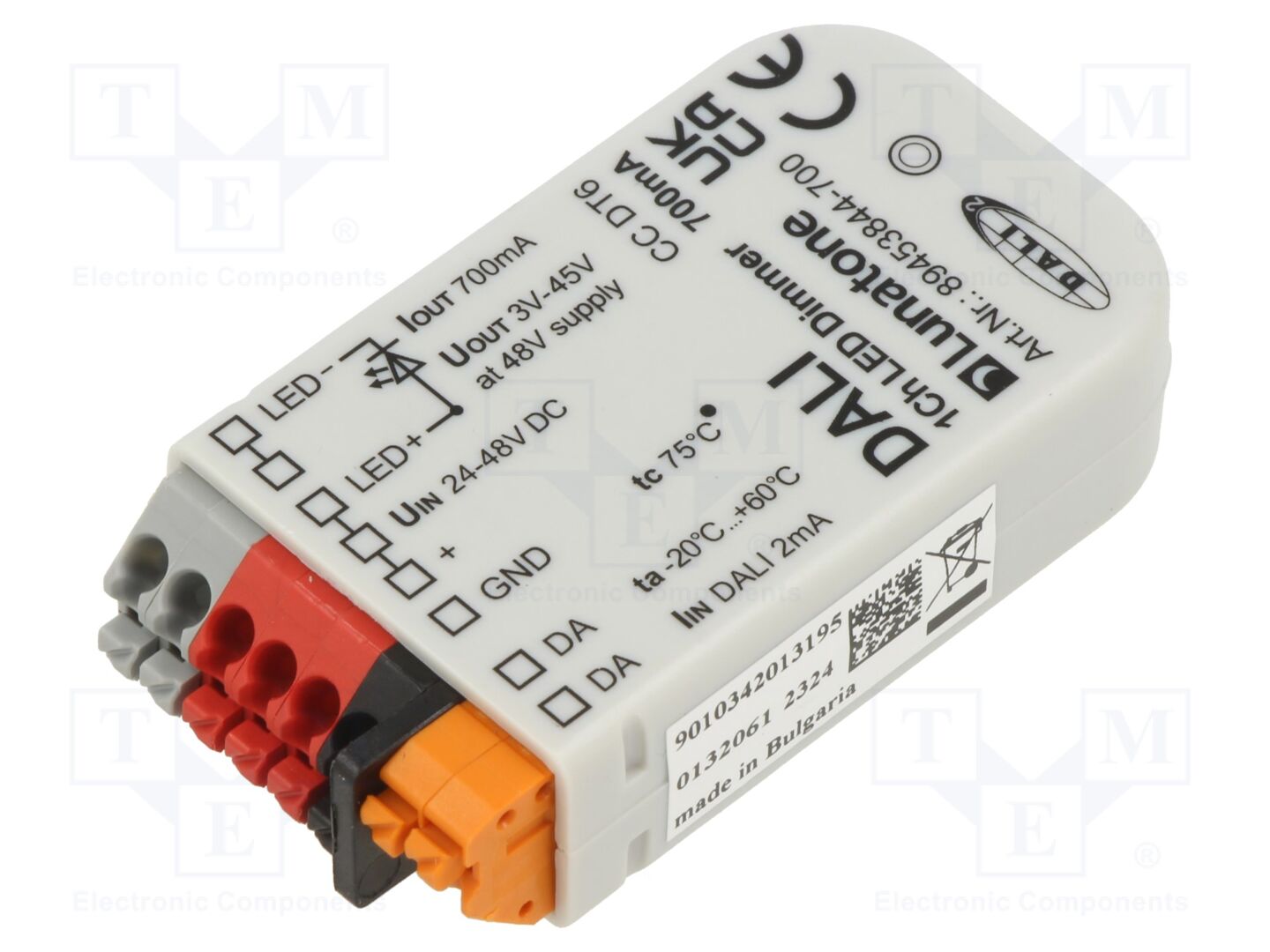Lunatone DALI 1CH CC 700MA LED-virtalähde 31,5W 700mA